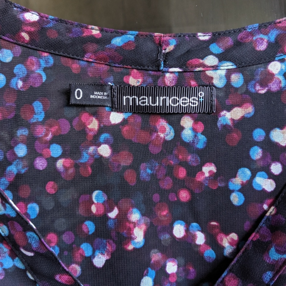 DONATING 1/20/25 Maurice's Sheer Popover Top - Picture 4 of 4